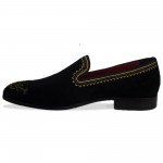 Attra Embroidered Slip Ons