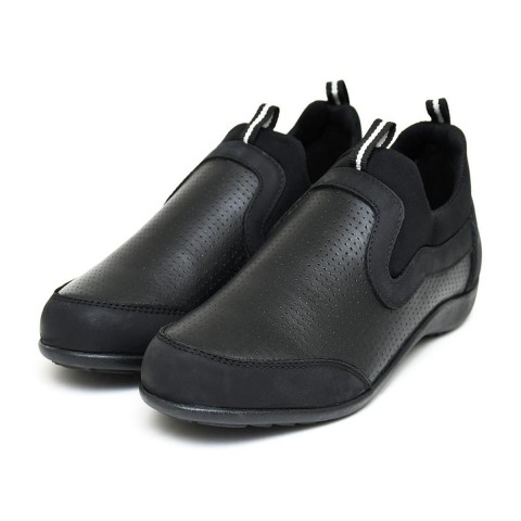 Aston Leather Sneaker Black